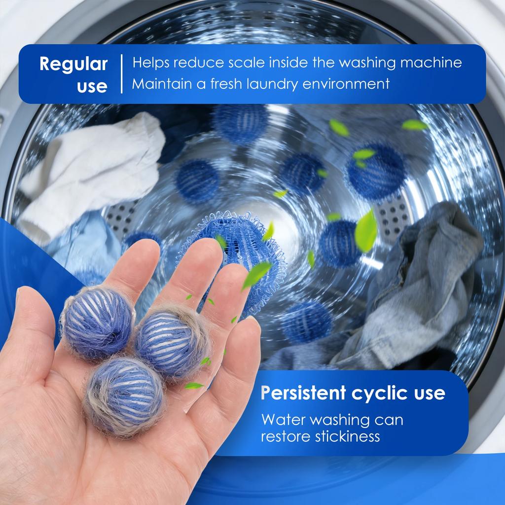 24Pcs Washing Machine Hair Remover Filter Clothes Washing Balls Reusable Laundry Ball for Cat Dog Pet Fur Remover