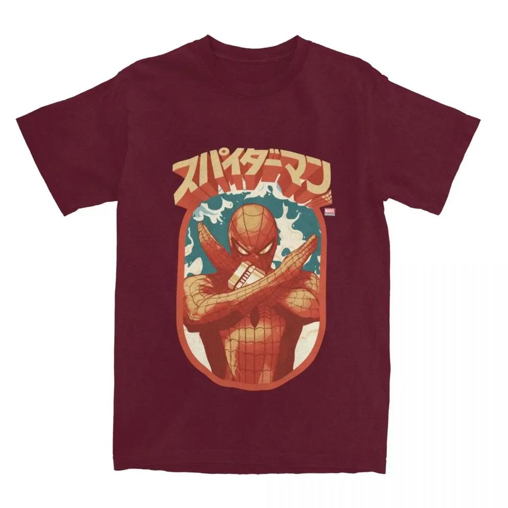 UnisexSpider Man Cartoon Graphic Shirts Merchandise Casual Pure Cotton T Shirts Tee Clothes Plus Size