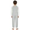 Mono Adaptativo Unisex para Niños con Necesidades Especiales, Bloque de Color, Cuello Redondo, Manga Larga, Espalda Anti-Tirones, Cremallera Trasera Invisible, Body para el Cuidado Diario