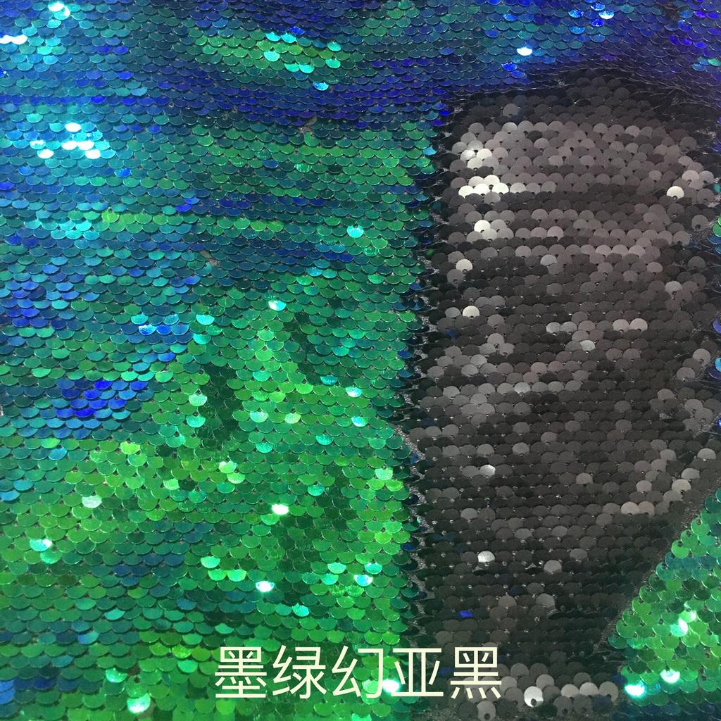 5mm Double-sided Flip-on Sequin Fabric for DIY Clothing, Bags ,background Wall Decoration of The Home