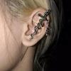 Retro Mote Mørk Gotisk Punk Rose Kors Torner Øredobb Unisex Piercing Øre Nål Ørepynt Smykker Tilbehør