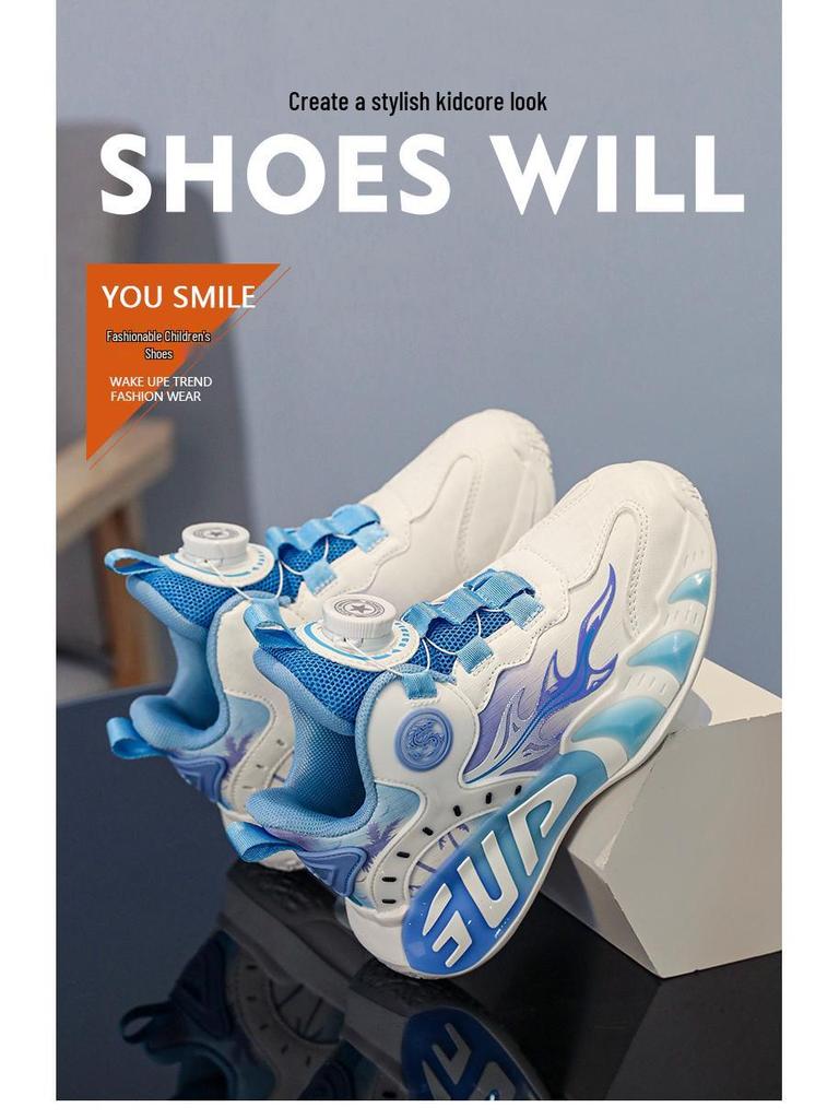 Tênis de Couro Respirável Estilo 2025 para Meninas - Basquete e Corrida