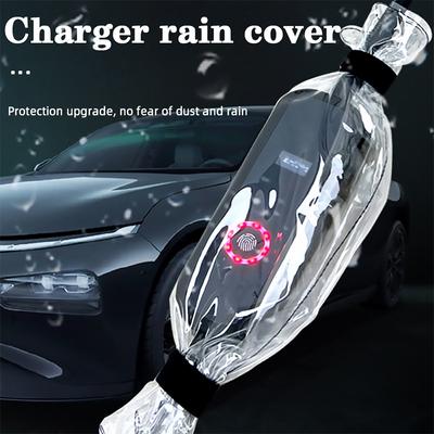 Waterproof Charger Rain Cover Electric Car Dustproof Control Box Waterproof Bag Plug Row Motor Vehicle Plug Protector Outdoor