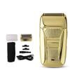 Golden Razor Zero Shave for Beard Hair Gold 0mm Bald Head Shaving Tool Men's Shaver