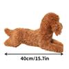Lebensechter Teddybär Plüschtier Hund 15,7 Zoll Supergroße Simulations-Hundepuppe Weiche Kuschel-Beruhigungs-Puppe Weihnachtsgeschenk Heimdekoration