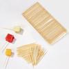 Bamboo toothpicks 400 pieces included claw double-sided use tip diameter 1.5mm length 65mm bamboo-made craft subtle scent ideal everyday (400) Made