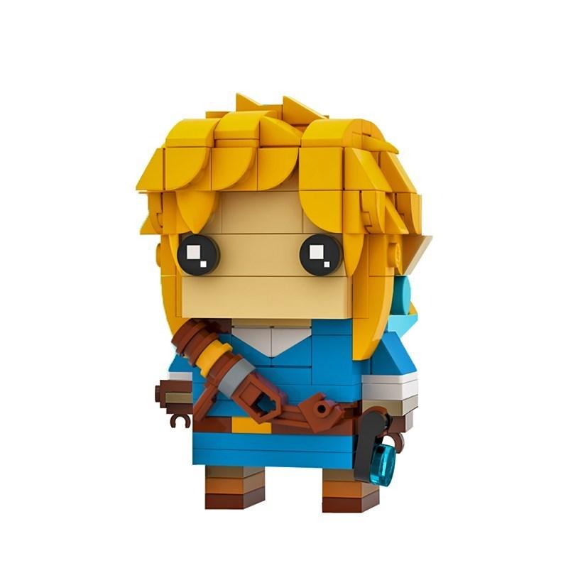 Buildmoc Zeldaing Wild Breath Link Kass Lynel Bokoblin Brickheadz Anime Figures MOC Building Blocks Toys for Children Kids