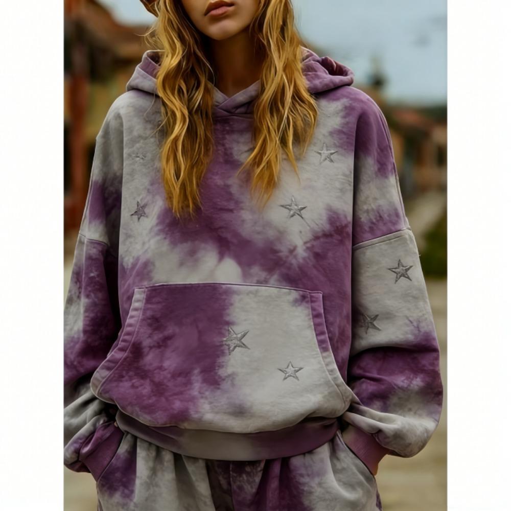 Spring Autumn European and American Retro Street Style Print Hoodie Women Casual Hoodie Streetwear Sweatshirt Women Clothes Top