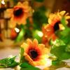 Xiaomi LED Green Rattan Leaf Fairy Light String Battery Power Outdoor Garden Wedding Ramadan Home Room Decoration Holiday Garland Lamp
