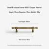 Bronze Brass Pull Handle: New Chinese Style Cabinet, Wardrobe & Drawer Retro Door Handle
