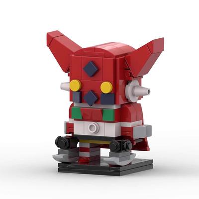 MOC Building Blocks: Square-Headed Hero, Universal Knight, Getter Robo No. 1 – DIY 3D Figure Decoration