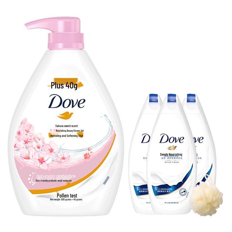 

Dove Cherry Blossom Moisturizing Shower Cream & Bath Set