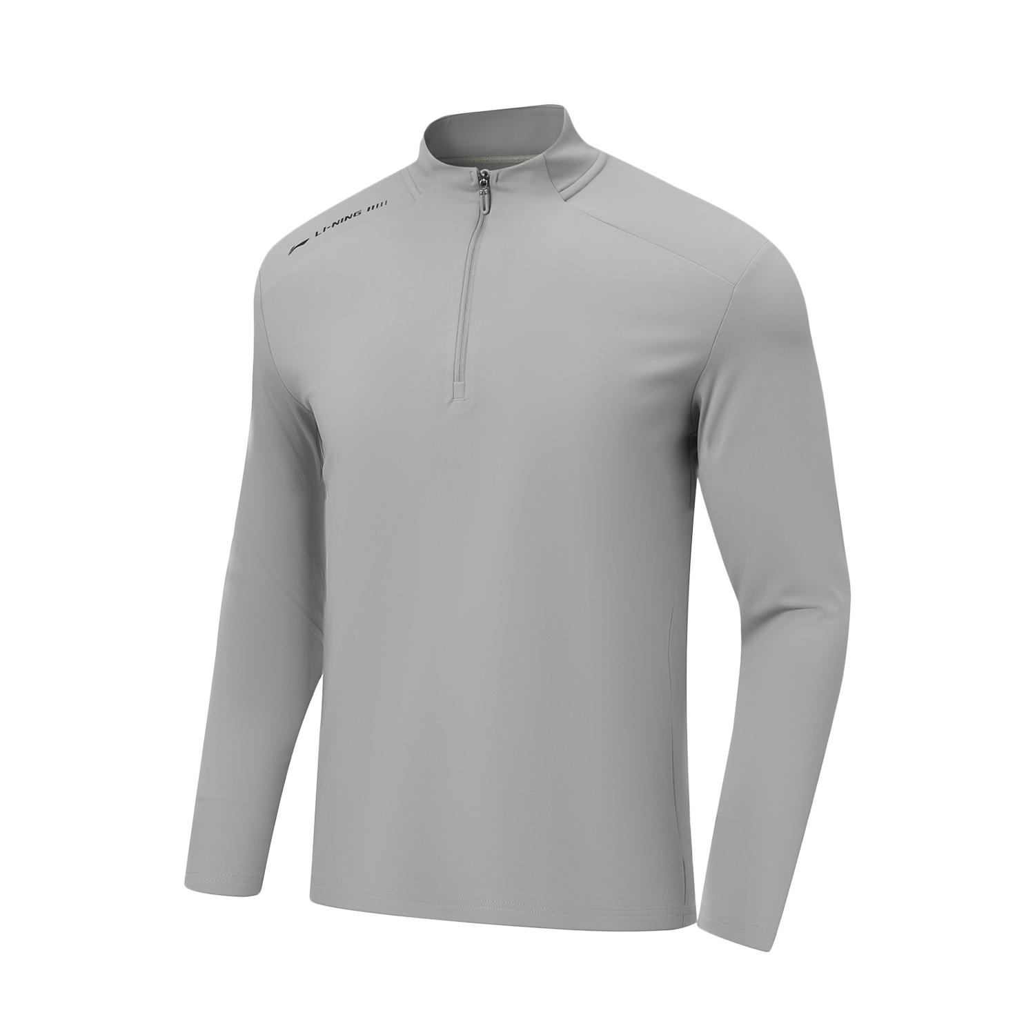 

Li-Ning Minimalist Stand Collar Letter Casual Versatile Fashion Long Sleeve T-Shirt Men tops ATLV363-3 XXL