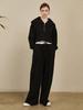 NOUVE Double Waist Wide Pants - Black