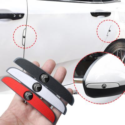 4 Stück Auto Tür Rückspiegel Kollisionsschutz Streifen Aufkleber Zubehör für C1 DS3 C2 C3 Vts C4 Saxo C4L C5 C6 C8 Xsara