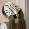 Neues Vintage Hohlstrick Dreieck Kopftuch für Damen Sommer Gestricktes Reise Stirnband Haartuch Foto Requisiten Mädchen Haar Accessoires