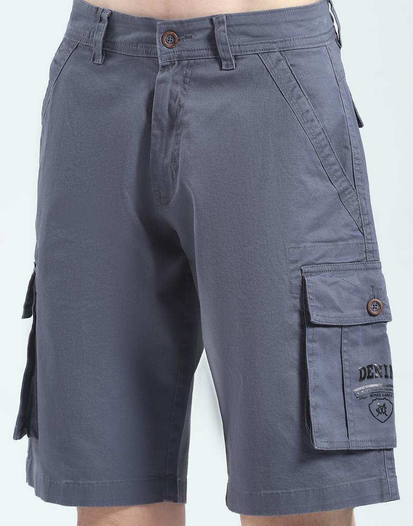 MONTE CARLO Men's Solid Regular Fit Short