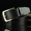 Leather Belt Hollow Colorful Reusable Pin Buckle Belt for Boy