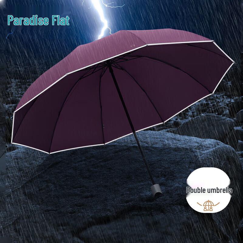 Paradise Large Double Reflective Folding Business Umbrella