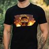 Men's T-Shirt Hamster As Firefighter Motif Cotton Size XS To 5XL