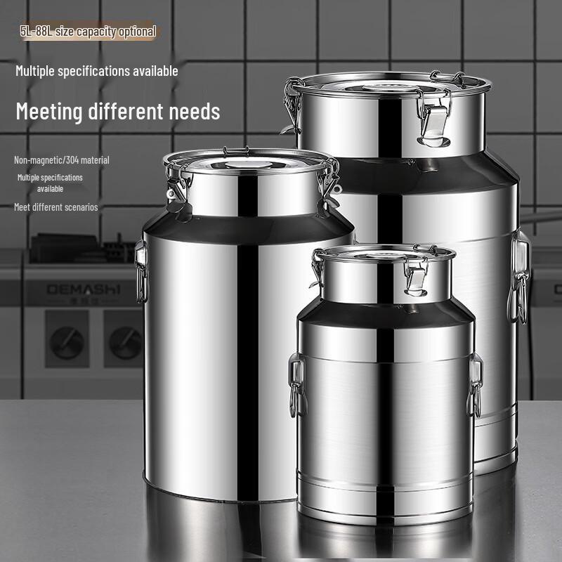Xihe 5L Food Grade Stainless Steel Sealed Storage Container