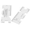 2Pcs Patch‑Work Ruler Mini Household Sewing Machine Template Clothing Measure Draw Stitch