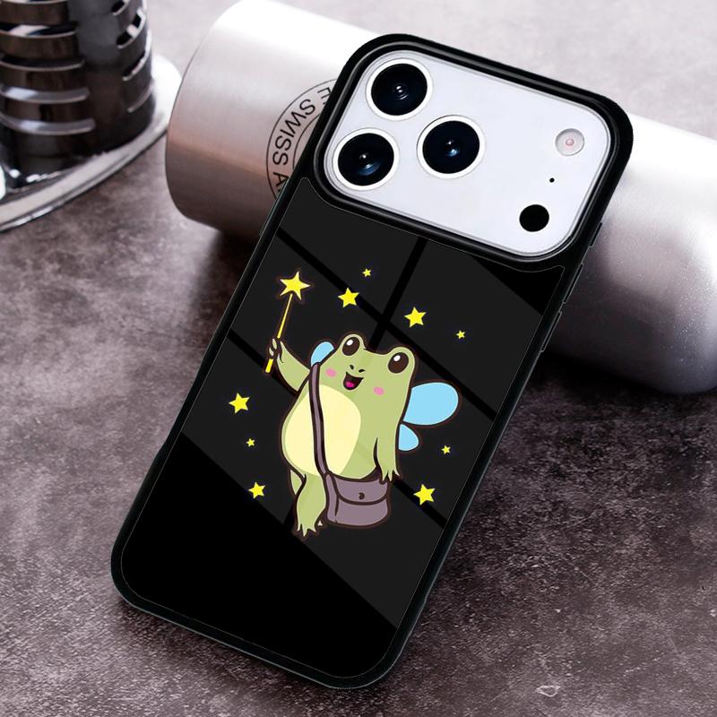 Aesthetic Frog Phone Case For iPhone 17 16 15 14 13 12 11 Pro Max Plus 17Air Soft Silicone Cover