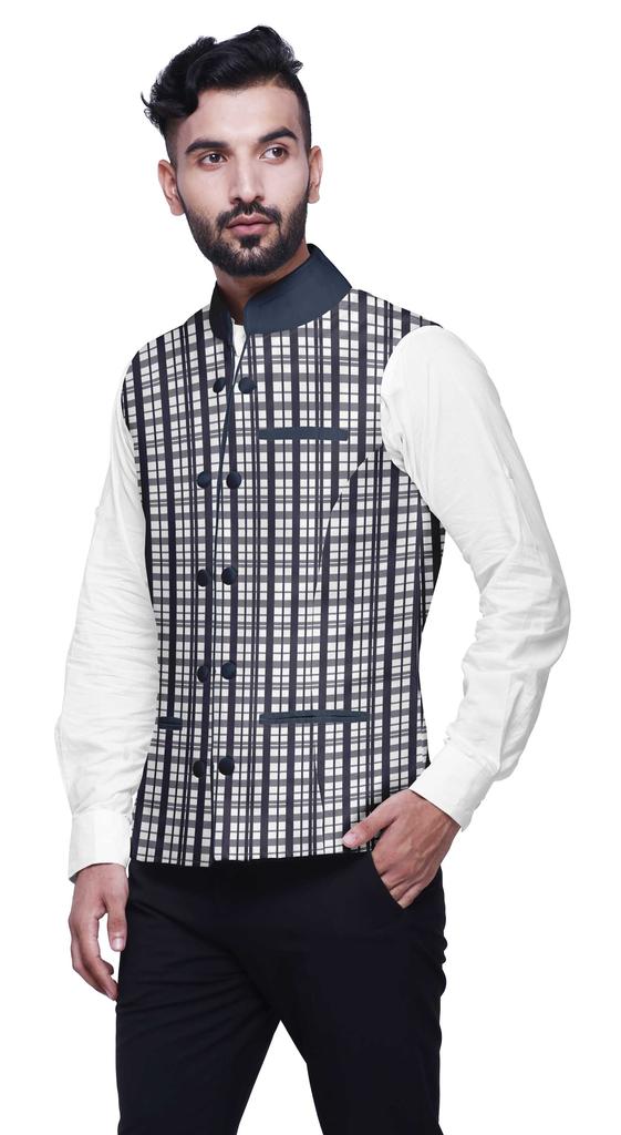 Atasi Artistic Printed Wedding Jackets For Men Nehru Jacket Waist Coat For Wedding & Festive