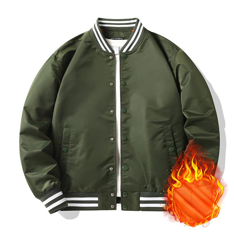 Farbeingesetzte Baseball-Uniform Herren Frühling und Herbst Bomberjacke Herren und Damen Gleicher Stil Paarkleidung Ins Trendige Arbeitsjacke