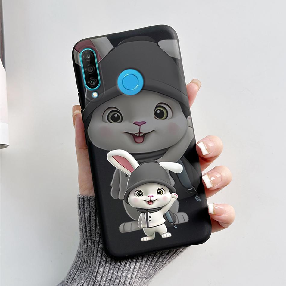 Für Huawei P30 Lite Hülle Niedlicher Bär Cartoon Frosch Weiche Matte Silikon Handyhüllen Für Huawei P30 P30Lite P30Pro P 30 Lite Pro Cover