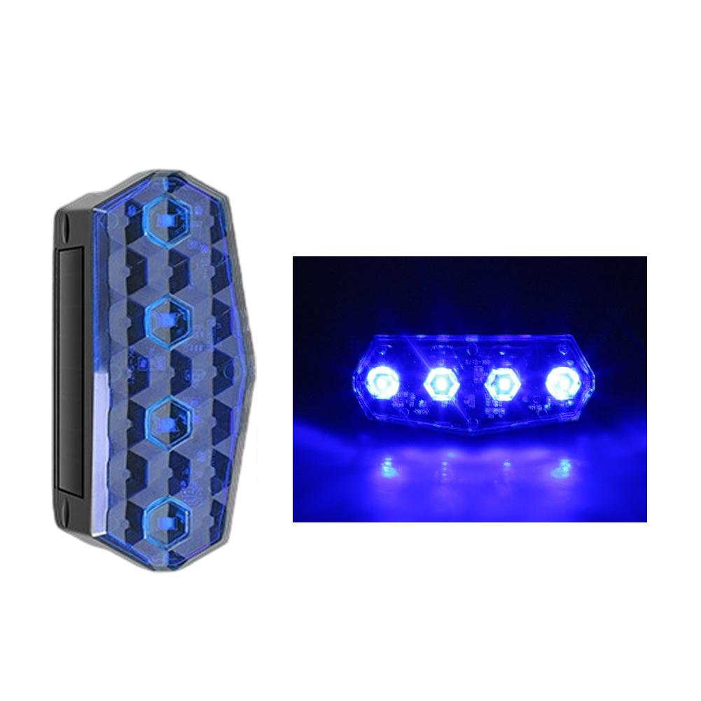 Solar Truck Right Angle Warning Light Smart Light Vibration Sensor Side Marker for Semi-Trailer Waterproof No Wiring Needed