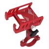 Bike Phone Mount Holder 360 Degree Rotatable Red Aluminum Alloy Handlebar Mounted Cell Phone Holder for Motorcycle
