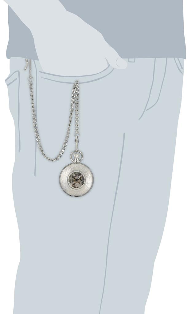 Charles Hubert, Paris Men's Mechanical Pocket Watch, Hand-Wound, 3527-W