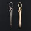 All-Metal Mini Brass Pen Cylindrical Neutral Ballpoint Pen Travel Pocket Pen School Supplies