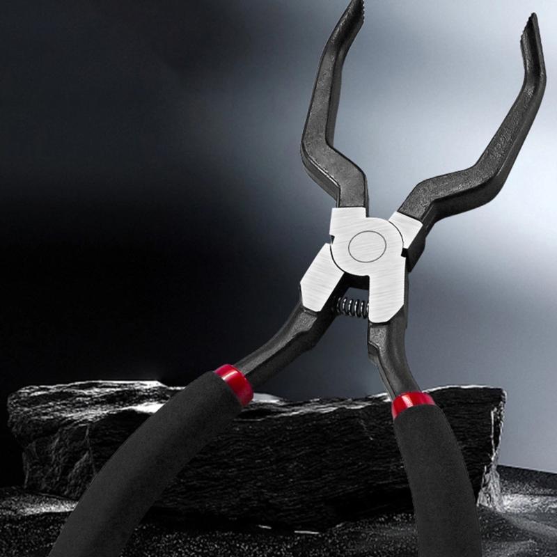 Spring Loaded One Handed Operation 8Inch Electrical Disconnect Removal Pliers Tool with Nonslip Grip for Tight Space