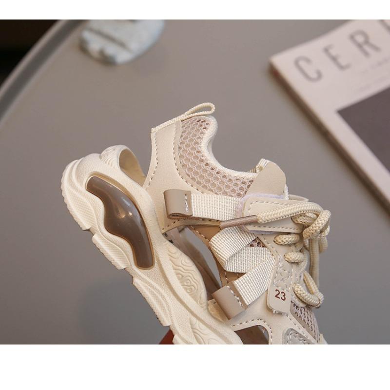 Summer Children's Sports Shoes Casual Boys Sandals Single Net Running Shoes One Pedal Dad Shoes Breathable