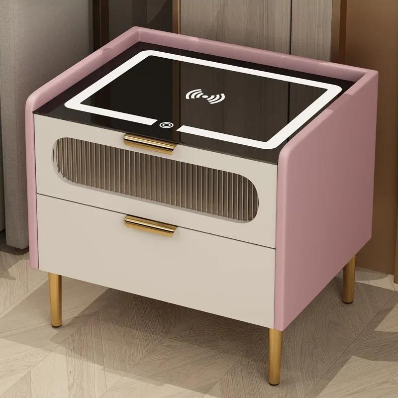 Simple Wardrobe Bedside Tables Side Multifunctional Mobile Nightstand Organizer Corner