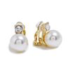 Korean Imitation Pearls Fake Piecring Ear Ring For Women Girl Trendy Clip Earrings Non Pierced Wedding Body Jewelry