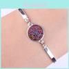 Elegante Druzy Vintage Pedra Geodo Natural Joias Strass Pave Druse Pulseiras