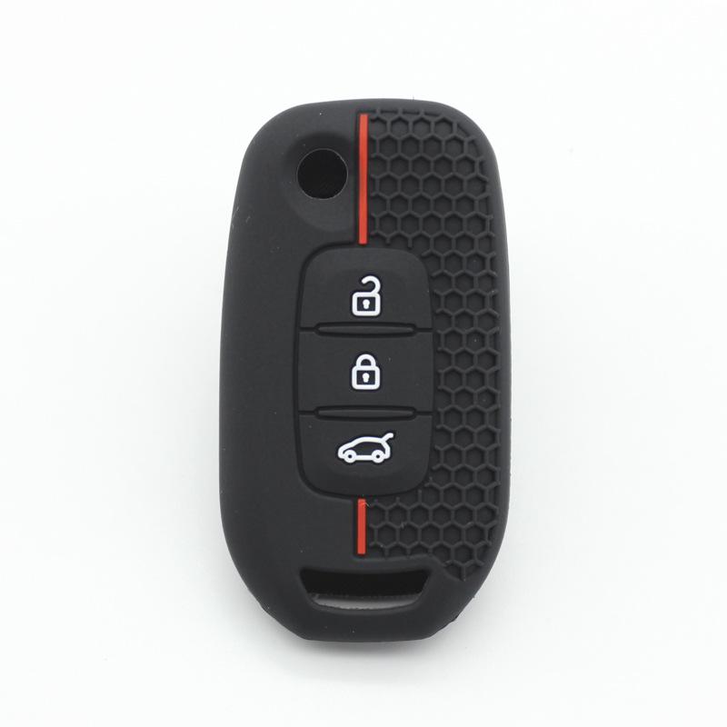 3-Button Honeycomb Silicone Key Case for Renault Kadjar, Captur, Megane