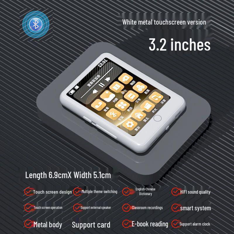 Student Touchscreen MP4/MP3 Player with Bluetooth & English Dictionary