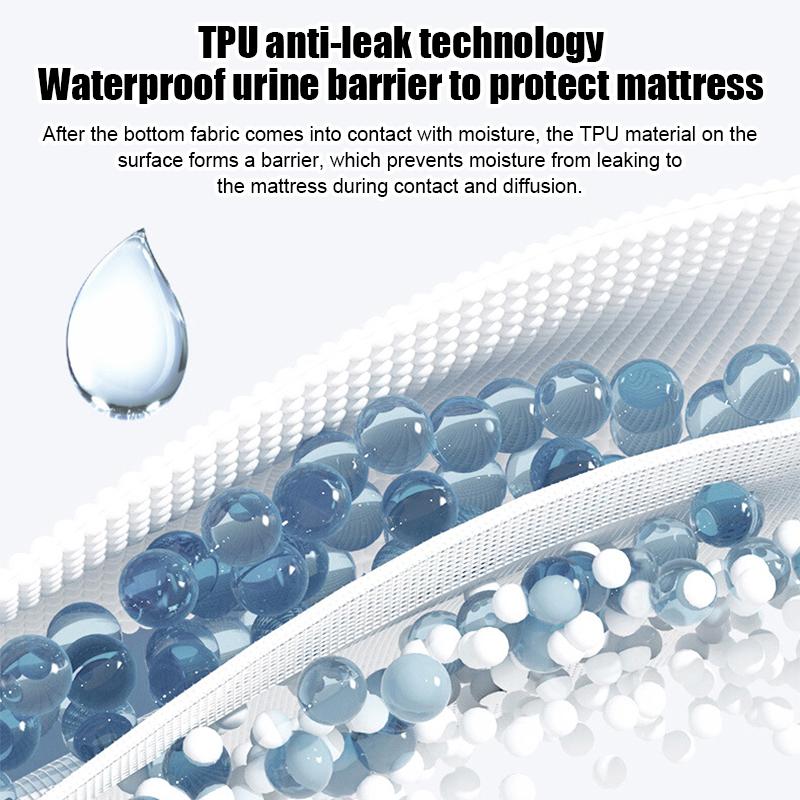 Waterproof Solid Color Embossed Mattress Cover Thicken Fitted Sheet Bed Cover for Bedroom Hotel Soft Pad for Bed