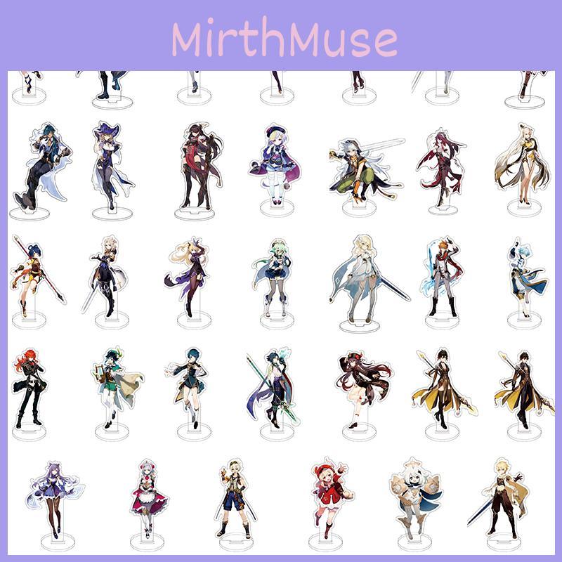 Exquisiter Genshin Impact Acrylfigurenständer mit Klee Keqing Ganyu zur Desktop-Präsentation