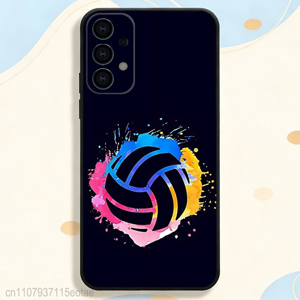 Volleyball cool Phone Case For Samsung S25,S26,S24,S21,S22,S23,S30,Ultra,S20,Plus,Fe,Lite,5G Black Cover