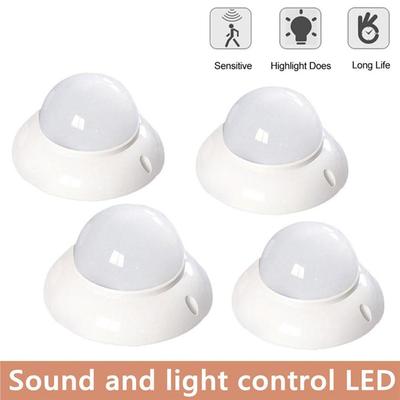 Lampada con sensore LED 3W 5W 7W Controllo del suono e della luce Luce rotonda Interruttore automatico Lampada da soffitto con sensore di luce notturna a LED
