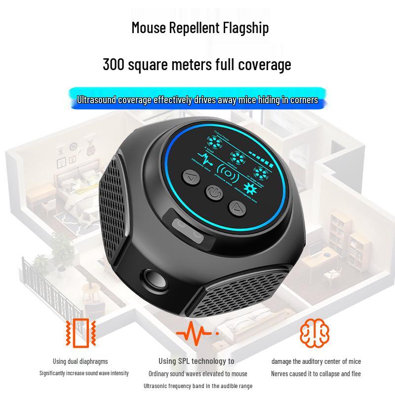 Upgraded 4-in-1 Ultrasonic 360° Pest Repellent: Mosquito & Rodent Repeller