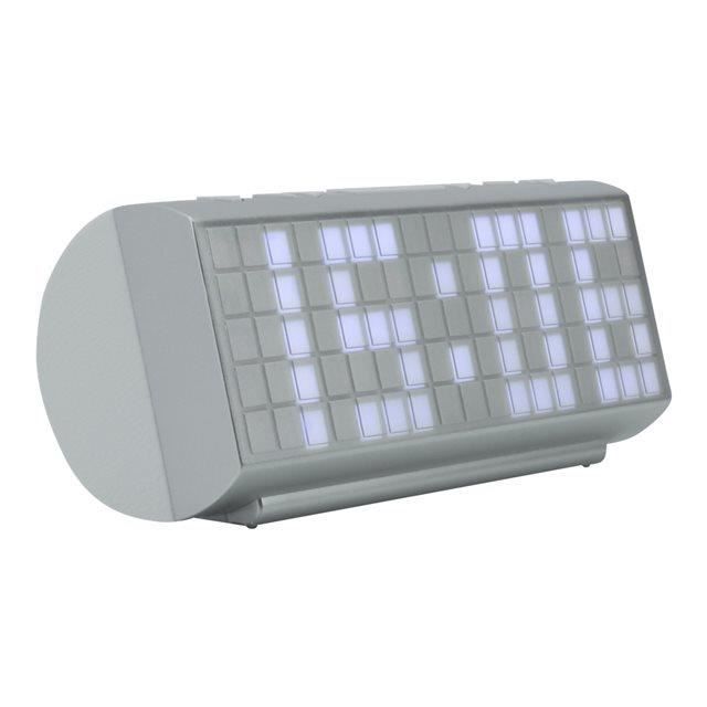 Radio-réveil SOUNDMASTER UR200WE - Blanc - Radio FM - 10 mémoires émetteurs