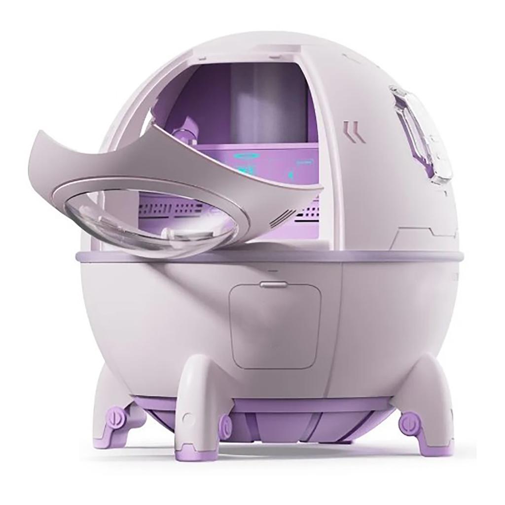Mini USB Humidifier Cute Spaceship Shaped Humidifier Portable Household Ambient Light Humidifier