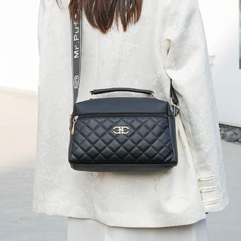 Bag Women's New Women's Portable Crossbody Bag Large Capacity Women's Bag One Shoulder Fashion Soft Leather Mobile Phone Change Bag