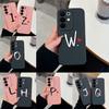 Simple Letter Pattern Phone Case For Oppo Realme C85 Pro C75 C75x C73 C71 C67 C65 C63 C61 C55 C53 C51 C35 Casing Square Matte Silicone Anti Slip Shell
